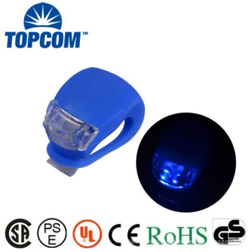 Bike Zubehör Front und hinten Blue Lighting Gummi 2 LED Silikon LED Bike Light